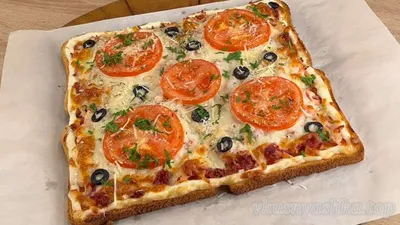 Быстрая и вкусная пицца на хлебе - простой и вкусный рецепт второго блюда  от МПЗ Ремит