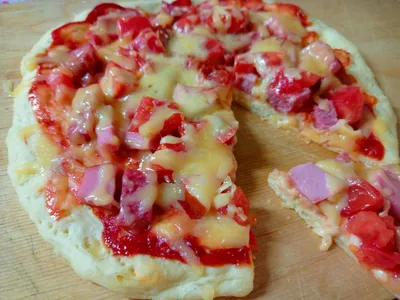 Быстрая пицца в микроволновке - Рецепт VikinaKasha