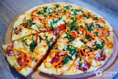 Пицца в сковороде рецепт с фото