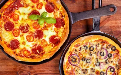 Рецепт: Пицца на сковороде на RussianFood.com