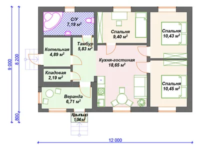 Сруб дома 10 на 12 одноэтажный — от 2150000 руб.