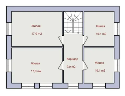 Проекты домов 70 м² в два этажа - Двухэтажные дома 70 кв м