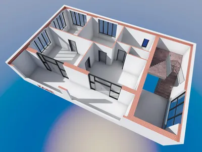 Проект двухэтажного дома с лифтом