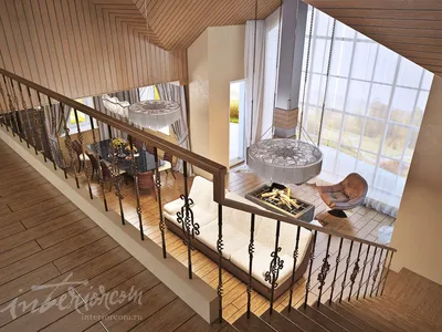Дизайн второго этажа частного дома - лучшие решения для интерьера на фото  от SALON