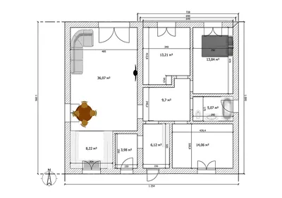 Проект двухэтажного дома с пристроенным гаражом - Q20v3 | Qproject