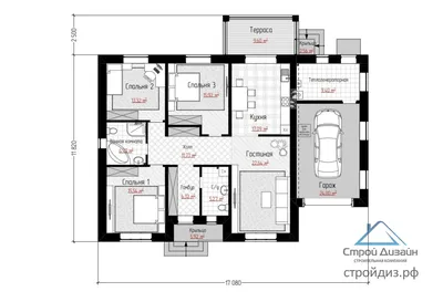 Проекты домов и коттеджей 7 на 8 (7х8) - цены, планировки, чертежи, фото