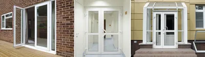 Входные пластиковые двери для офиса, магазина или дома