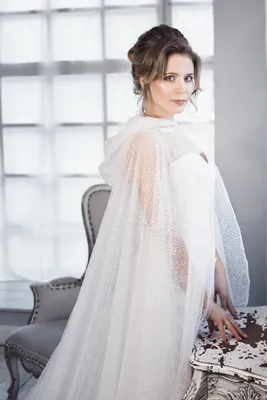 Wedding chiffon cape | Cape wedding dress, Wedding dress long sleeve,  Wedding gowns