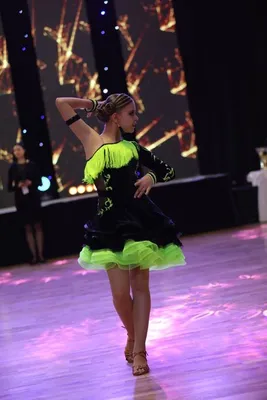 Платье латина Юн-2 Визана-Данс платья для спортивных бальных танцев