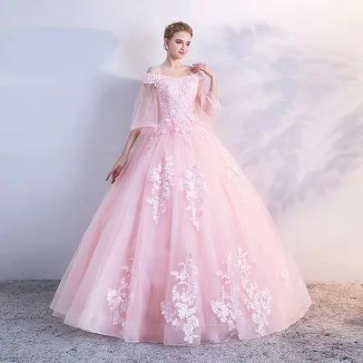 Детское розовое Пышное Бальное платье тюль с кружевом элегантный шесть 16 платья  день рождения платье Vestidos De … | Розовые бальные платья, Бальные платья,  Платья