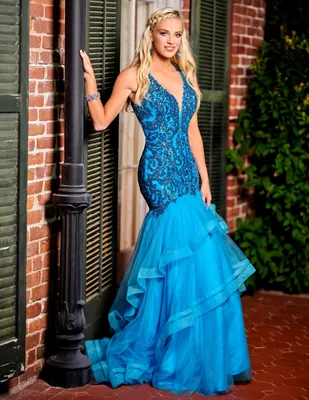 Envious Couture E 1516 Turquoise Prom Dress Size 20 Sequin Mermaid Pag –  Glass Slipper Formals