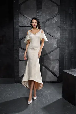 Платье с рукавами-воланами Liberta Галатея — купить в Москве - Свадебный ТЦ  Вега