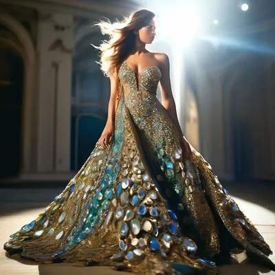 Красивое платье из драгоценных камней» — создано в Шедевруме