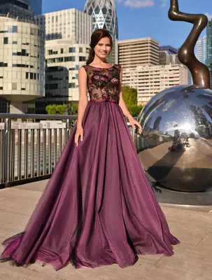 Длинное вечернее платье с пышной юбкой Trinity Luna C0045 — купить в Москве  - Свадебный ТЦ Вега