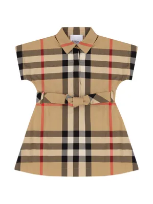 Платье Burberry Brit коричневое, - купить за 6000 ₽ | SFS