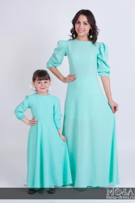 Одинаковые платья для дочки и мамы: стиль Family look