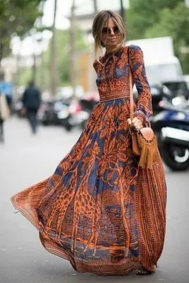 Платья из шифона 2023/2024: сочные фото-идеи для весны и лета | Maxi dress,  Boho chic outfits, Vintage boho dress