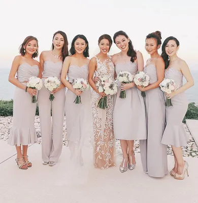 Платья для подружек невесты 2019: образы, тенденции, советы