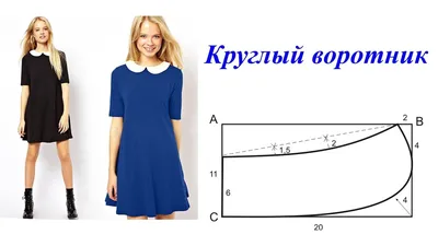 Выкройка платья с отложным воротником — Кройка и шитье с Сергеем Карауловым