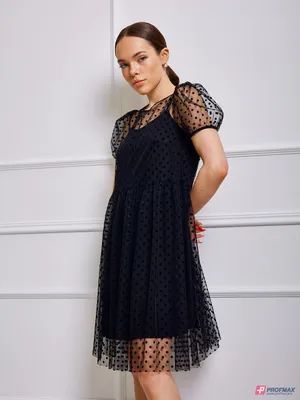 Короткое двойное платье с сеткой Sevenext купить за 2 399 руб. в  интернет-магазине «Профмакс»