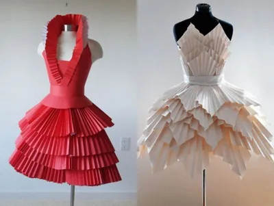 Платье из бумаги своими руками - 98 фото идей бумажных платьев для девочек  и кукол