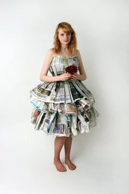 Платье из бумаги своими руками - 66 фото идей оригинальных бумажных платьев