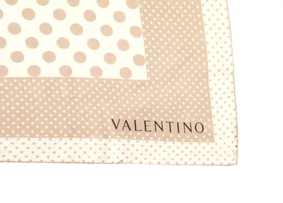 Шёлковый платок VALENTINO \"Jacquard Silk\" черный
