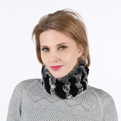 Новый высококачественный натуральный кроличьи мех сохраняет тепло  растягивающийся шарф зимой можно использовать как повязку на голову очень  теплый | AliExpress