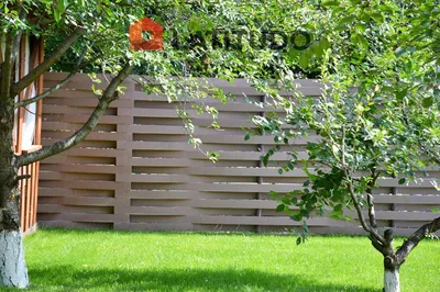 Элитный забор (плетенка, плетеный забор) из доски ДПК | Проекты компании  GardenParkett