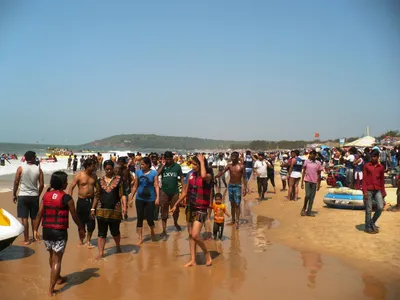 Пляж Бага в Гоа, Индия