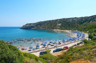 Пляж в городке Фалираки, Родос. Beach in Faliraki, Rhodes, 2014 - YouTube