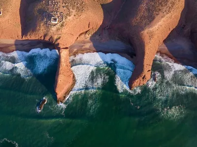 Фотография Марокко, пляж Легзира (между Сиди-Инфи и Мифлет) | Фотобанк  ГеоФото/GeoPhoto | GetImages Group