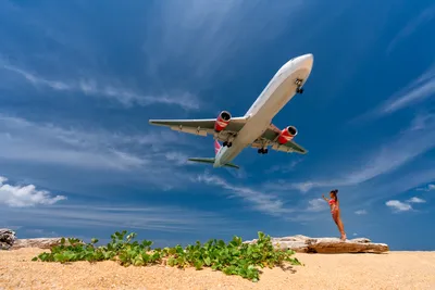 Пляж с самолетами пхукет фото фотографии
