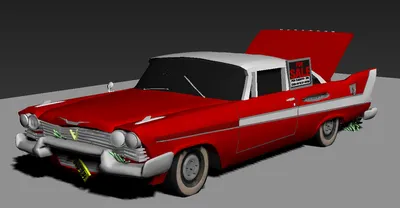 STL file 1958 Plymouth Fury Christine(Junk pre Restored Version) 📽️・3D  printable model to download・Cults