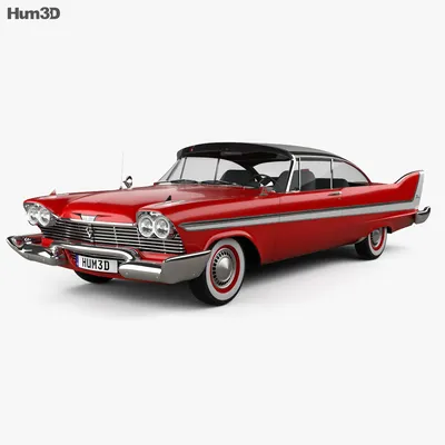 Plymouth Fury coupe Christine 1958 3D model - Download Vehicles on  3DModels.org