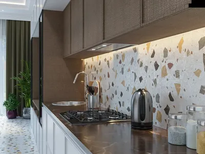 Керамическая плитка на кухню, стиль пэчворк, Польша