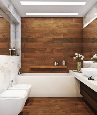 Варианты оформления маленькой ванной комнаты плиткой, 40 фото. Красивые  интерьеры и дизайн