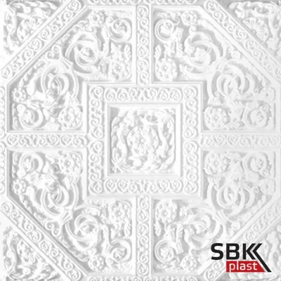 Плитка потолочная бесшовная W10 Зенит белая 500*500 мм (ID#1292585411),  цена: 55 ₴, купить на Prom.ua