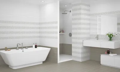 Плитка для ванной Керамическая плитка Riviera / Ривьера АЗОРИ: цвет -  белый; размер плитки - 20.1x50.5 - Купить