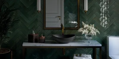 Ретро темно-зеленая плитка ручной работы в скандинавском стиле | AliExpress