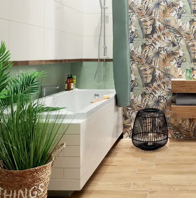8 примеров ванной комнаты в зеленом цвете. Блог про сантехнику