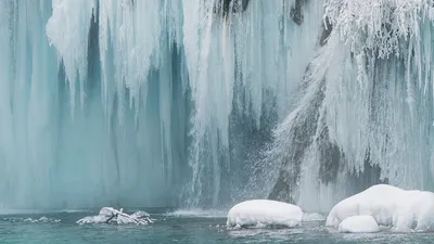 Национальный парк Плитвицкие озера зимой, Хорватия, 360 видео
