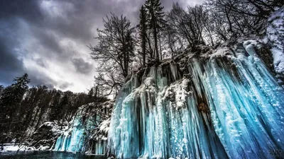 Плитвицкие озера зимой, Хорватия | Озера, Зимние картинки, Водопады