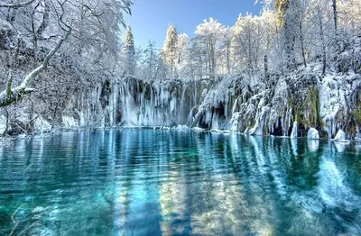 Плитвицкие озера зимой (55 фото) - 55 фото