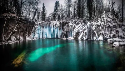 национальный парк \"плитвицкие озера\" в хорватии зимой Стоковое Изображение  - изображение насчитывающей известно, бобра: 219690853