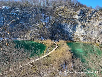 Плитвицкие озера зимой фото фотографии