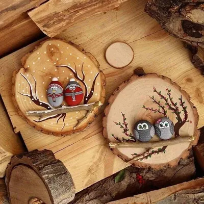 Поделки из спилов дерева (110 фото): создания декора из спилов дерева  своими руками для начинающих
