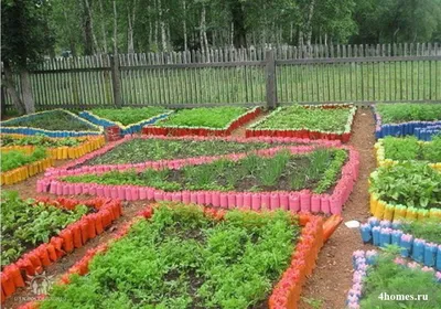 Поделки из пластиковых бутылок для сада и огорода: фото и описание