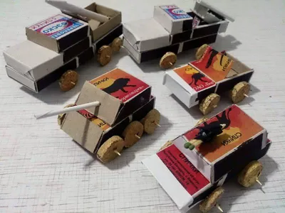 Поделки из спичечных коробков - пошаговые инструкции по изготовлению  игрушек и украшений (145 фото)