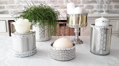 ДЕКОР ИЗ МЕТАЛЛИЧЕСКИХ БАНОК...DECOR OF METAL VESSELS - YouTube